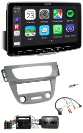 Автомагнитола для Renault Megane III (2009–2012) Alpine Bluetooth USB DAB серый