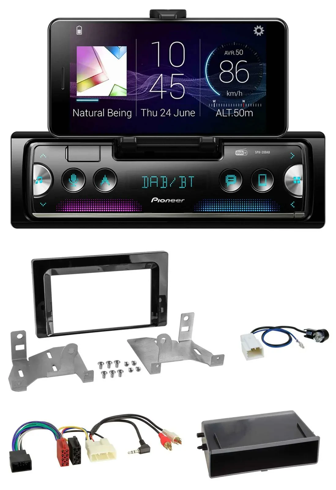 Pioneer USB MP3 Bluetooth DAB Autoradio für Toyota Aygo (AB7, ab 2022)