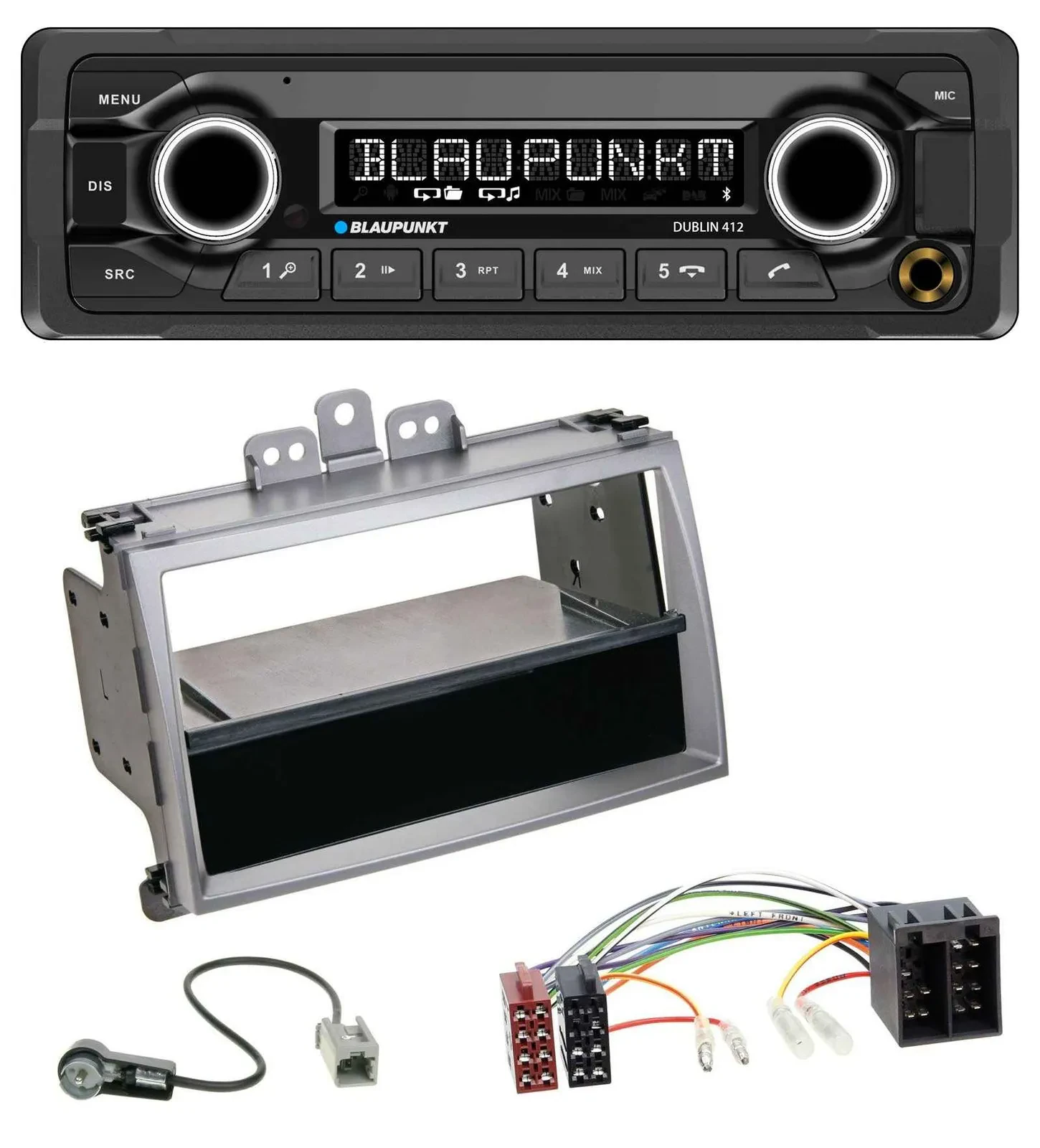 Автомагнитола для Hyundai i20 (2008–2011) Blaupunkt MP3, Bluetooth, USB, AUX