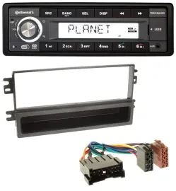 Continental USB 1DIN AUX DAB MP3 Autoradio für Kia Carnival 01-06 Carens ab 03