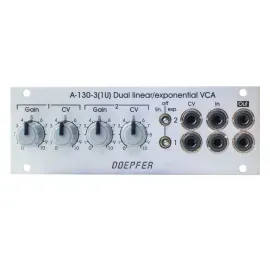 Doepfer A-130-3 1U Dual lin/log VCA - VCA Modular Synthesizer