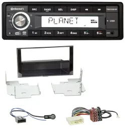 Continental USB 1DIN AUX DAB MP3 Autoradio für Nissan Micra (2013-2017) piano