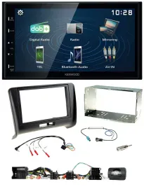 Автомагнитола для Audi TT 2006-2014 Kenwood 2DIN Bluetooth USB DAB