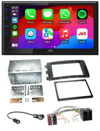 JVC Bluetooth USB MP3 2DIN DAB Autoradio für Smart ForFour 04-06 ForTwo 07-10 IS