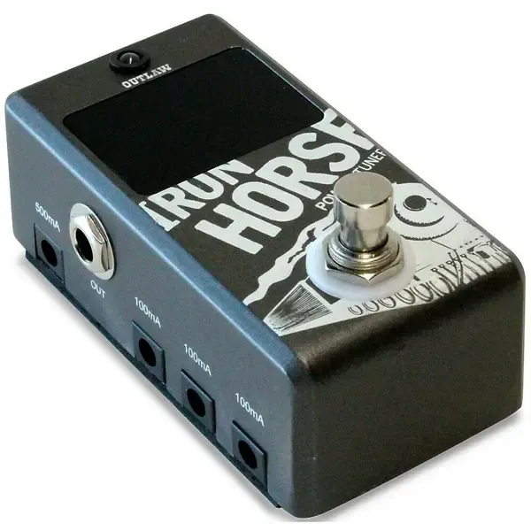 Педальный тюнер с блоком питания Outlaw Effects Iron Horse Power Supply & Tuner