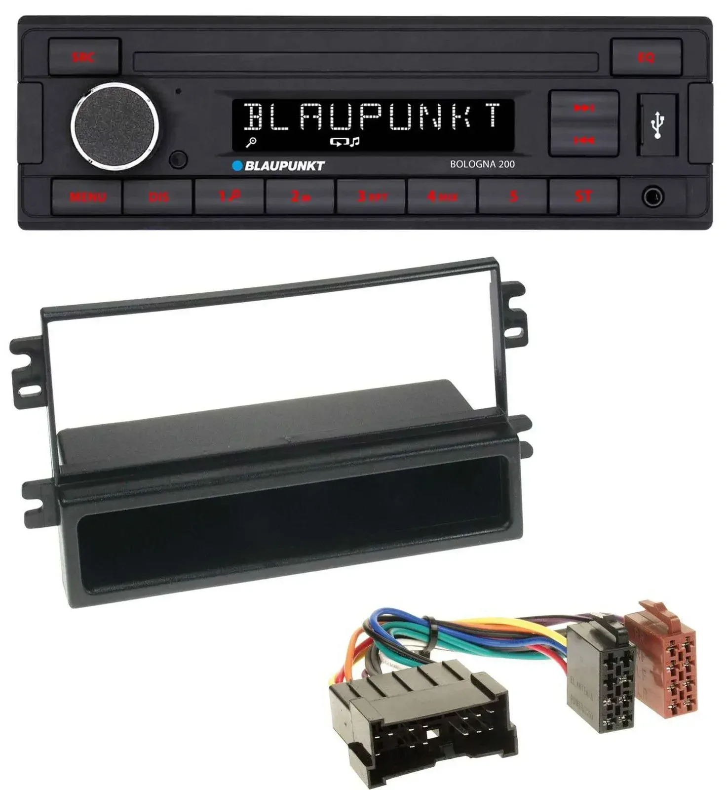 Автомагнитола для Kia Carens II (2004–2006) Blaupunkt 1-DIN USB AUX MP3