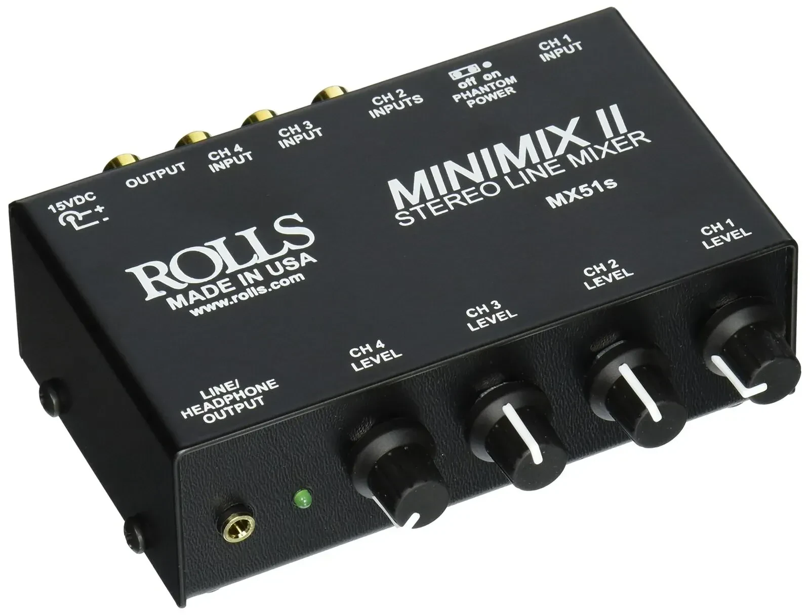 Аналоговый микшер Rolls MX51s Mini Mix 2 4-канальный, RCA