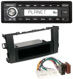 Continental USB 1DIN AUX DAB MP3 Autoradio für Toyota Auris (ab 2007)