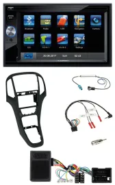 Blaupunkt Lenkrad USB Bluetooth TMC 2DIN Navigation für Opel Astra ab 09 Perlsch
