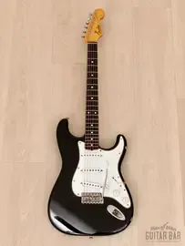 Электрогитара Fender 1962 Stratocaster JV ST62-65 SSS Black w/gigbag Japan 1982