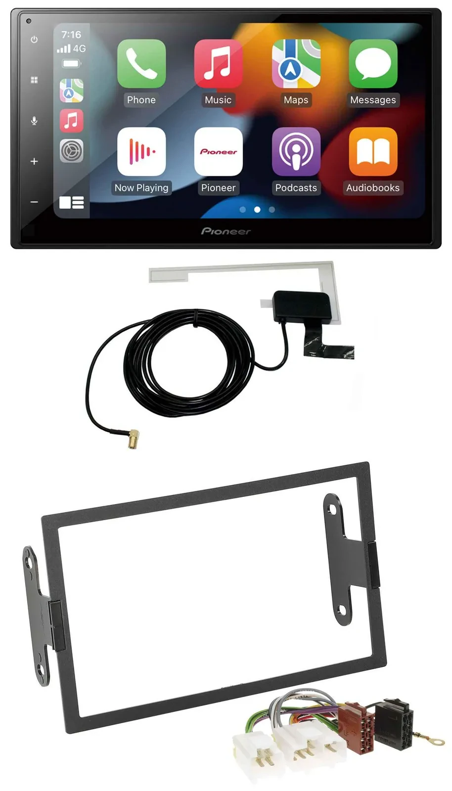 Pioneer MP3 USB Bluetooth DAB 2DIN Autoradio für Nissan Pathfinder Quest Sentra