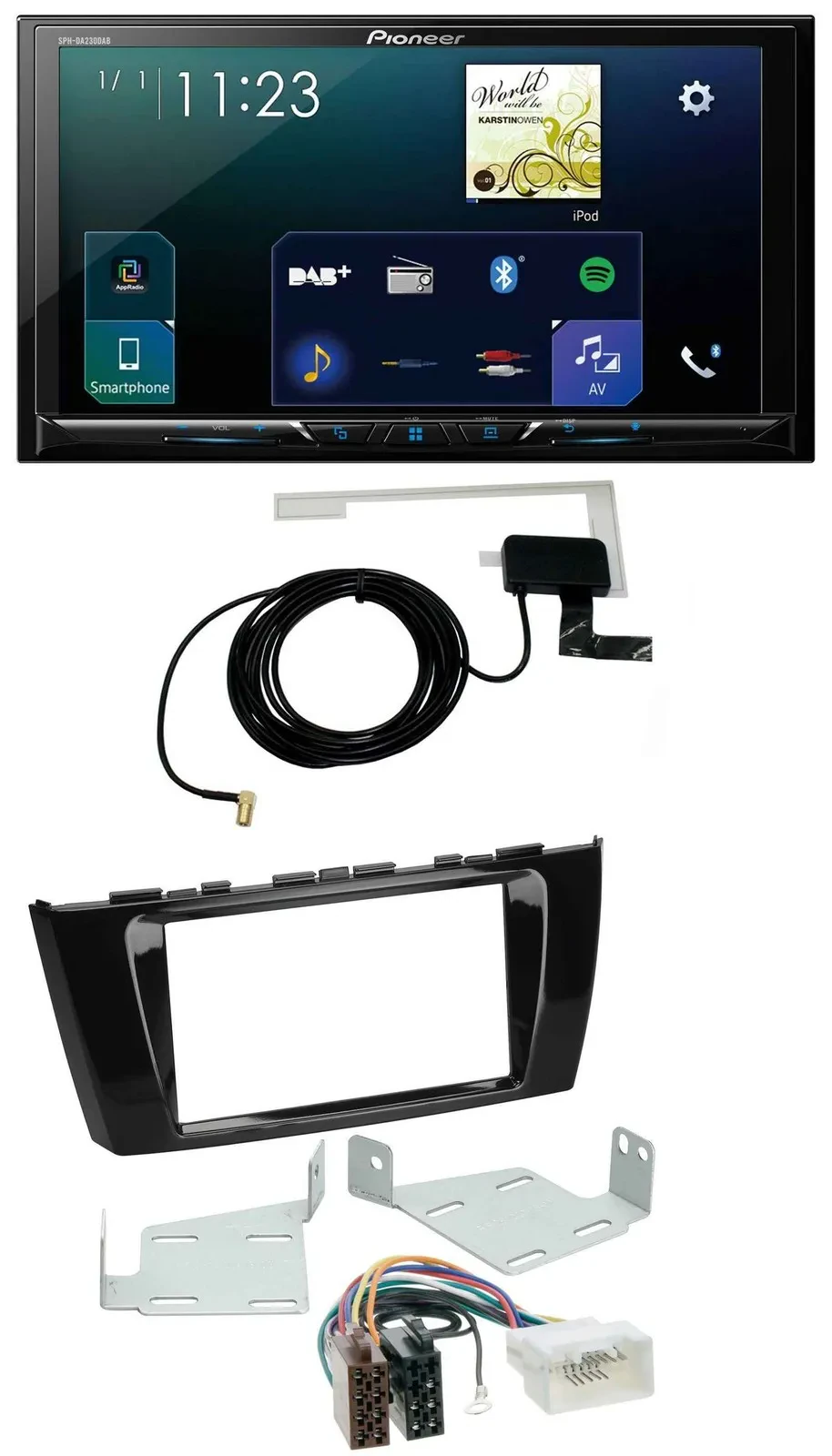 Автомагнитола Pioneer 2DIN DAB USB MP3 Bluetooth для Mitsubishi Mirage/Space Star