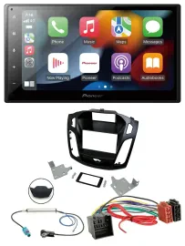 Pioneer DAB Bluetooth 2DIN USB MP3 Autoradio für Ford Focus ab 2018 schwarz