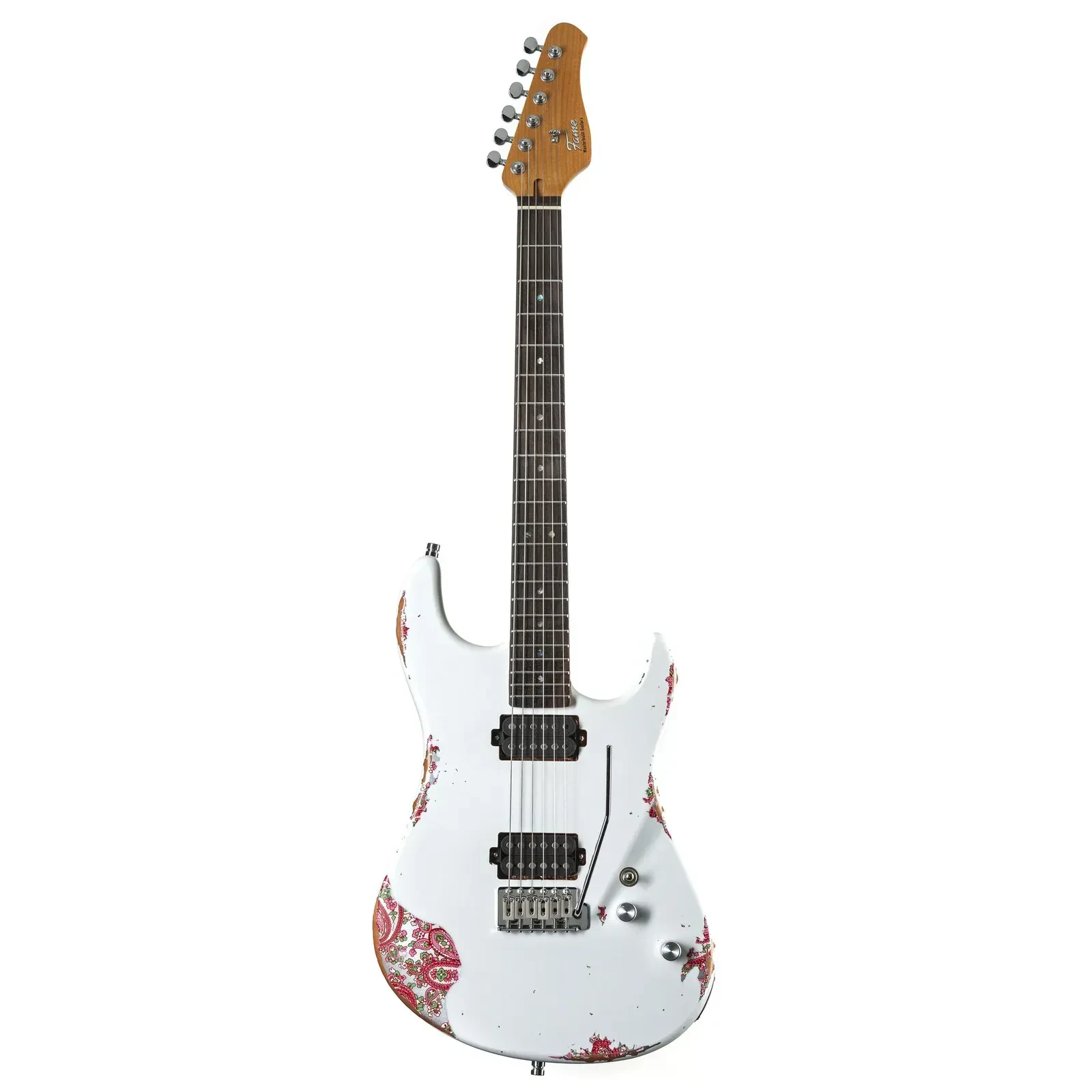 Электрогитара Fame Audio Custom ST RW Worn Milk Over Paisley