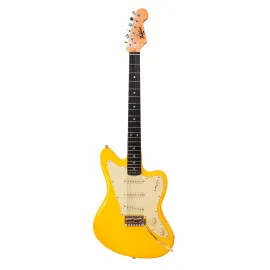 Электрогитара Russtone Mojo SSS Neon Yellow с чехлом