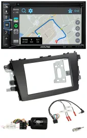 Alpine DAB TMC Bluetooth 2DIN USB Lenkrad Navigation für Suzuki Celerio LF ab 20