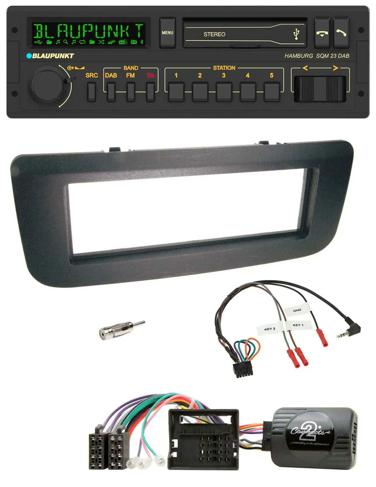 Blaupunkt USB DAB Bluetooth Lenkrad Autoradio für Skoda Fabia 07-14 Praktik Room