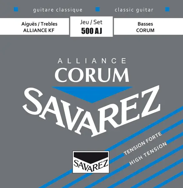 Струны для классической гитары Savarez 500AJ 25-44 Alliance Corum High Tension