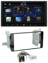 Alpine Bluetooth 2DIN MP3 DAB USB Autoradio für Fiat Fullback Mitsubishi L200 ab