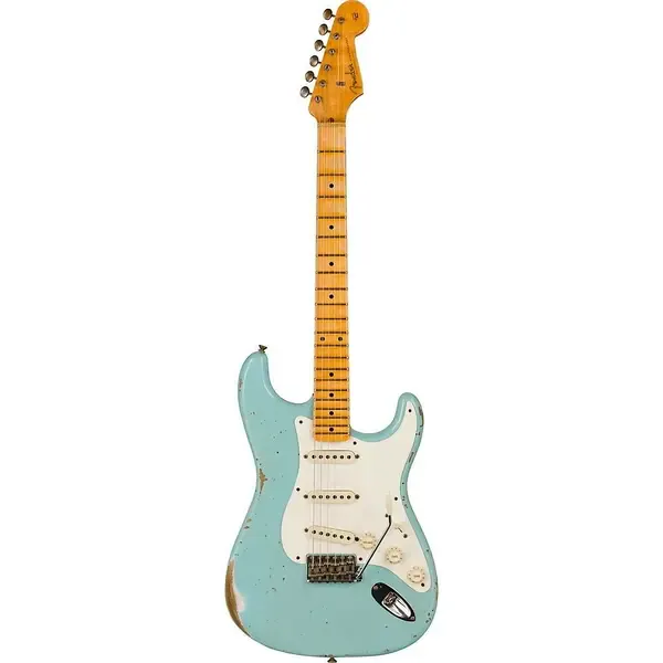 Электрогитара Fender Custom Shop Limited Edition 1957 Stratocaster Relic Faded Aged Daphne Blue