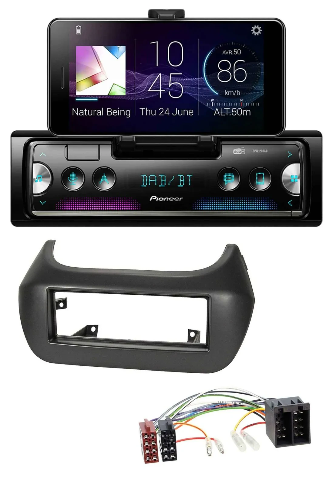 Pioneer USB MP3 Bluetooth DAB Autoradio für Fiat Fiorino Qubo Citroen Nemo Peuge