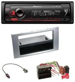 Автомагнитола Pioneer MP3 USB DAB Bluetooth для Ford Kuga/Fusion/Transit 2005–2012 серебристая