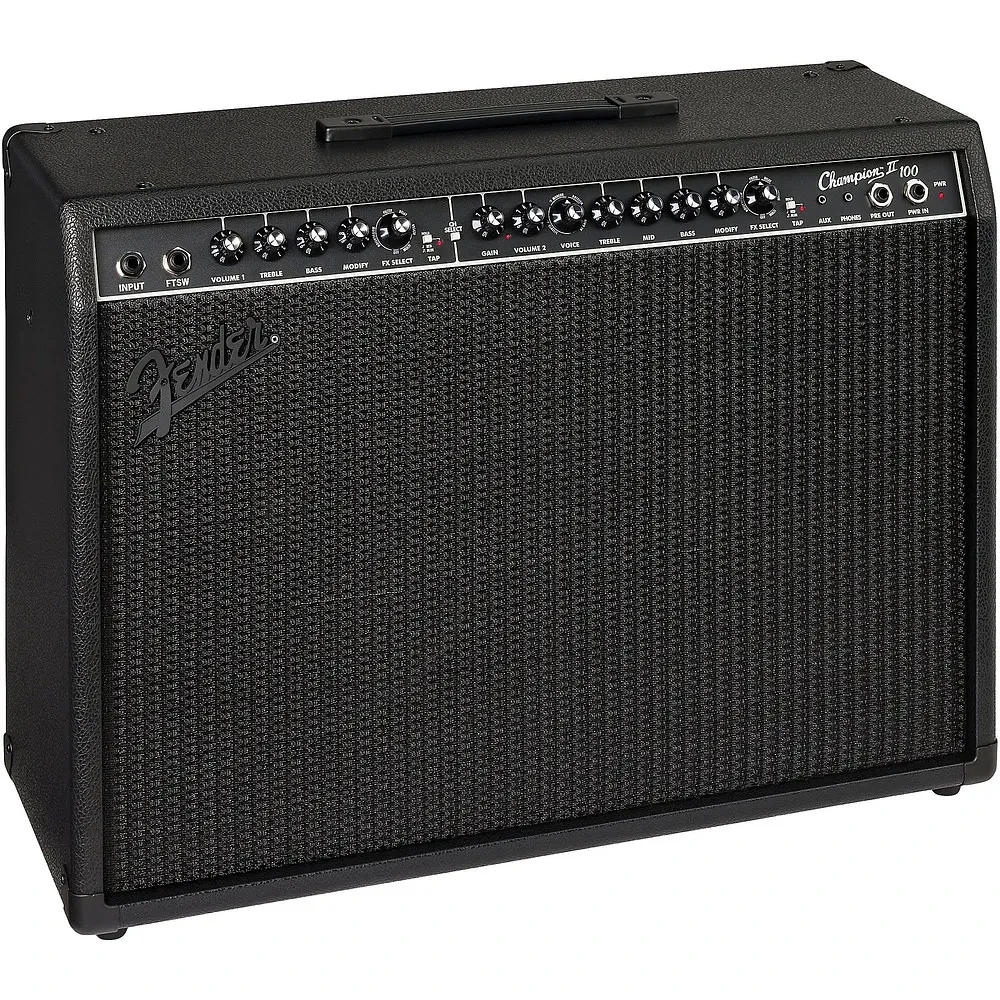 Fender Champion II 100 Blackout Edition 100W 2x12" Guitar Combo Amp  Black