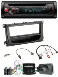 Автомагнитола для Ford Mondeo/S-Max 2007–2014 Pioneer DAB, CD, Bluetooth, USB, поддержка кнопок на руле, CAN