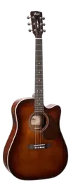 Электроакустическая гитара Cort MR500E Dreadnought Brown Burst