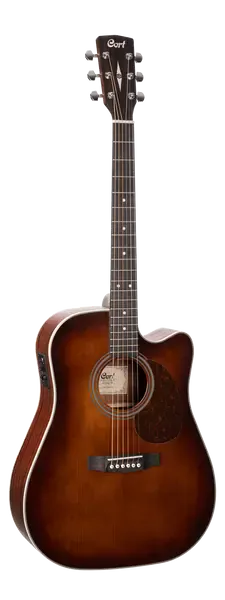 Электроакустическая гитара Cort MR500E Dreadnought Brown Burst