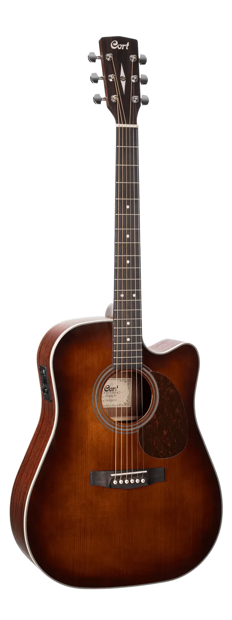 Электроакустическая гитара Cort MR500E Dreadnought Brown Burst