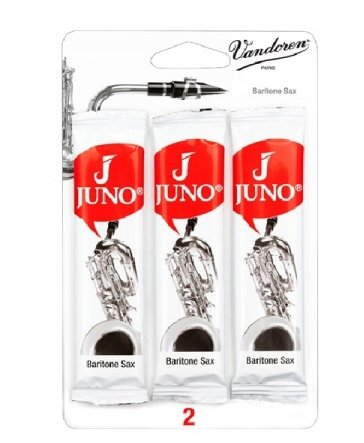 Трость для саксофона баритон Vandoren  JSR812/3 (№ 2) серия JUNO, студенческая модель, упаковка 3 штуки