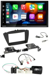 Автомагнитола Kenwood 2DIN DAB USB Bluetooth для Hyundai ix35 (с 2013) с поддержкой управления с руля