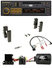 Автомагнитола для Audi A3 8L (1996–2000) Pioneer DAB, USB, Bluetooth, совместима с кнопками на руле