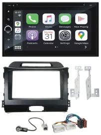 Автомагнитола для Kia Sportage 3 (2010–2015) Blaupunkt 2DIN, Bluetooth, DAB, USB, DVD, MP3