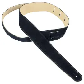 Ремень для гитары Henry Heller HBS25-BLK Capri Leather 2.5", черный
