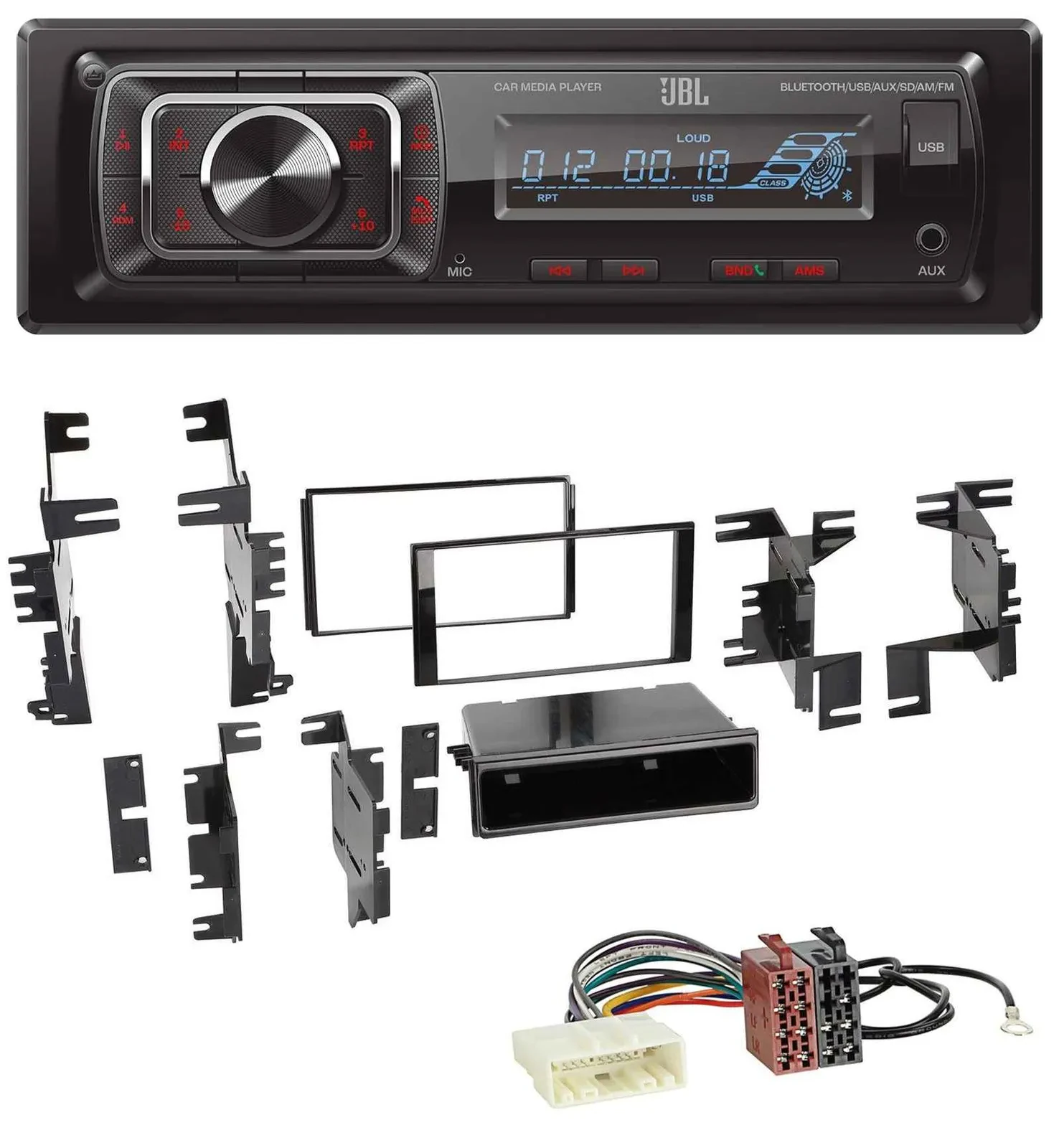 JBL SD AUX MP3 USB Bluetooth Autoradio für Nissan Navara NV NV200 (ab 12)
