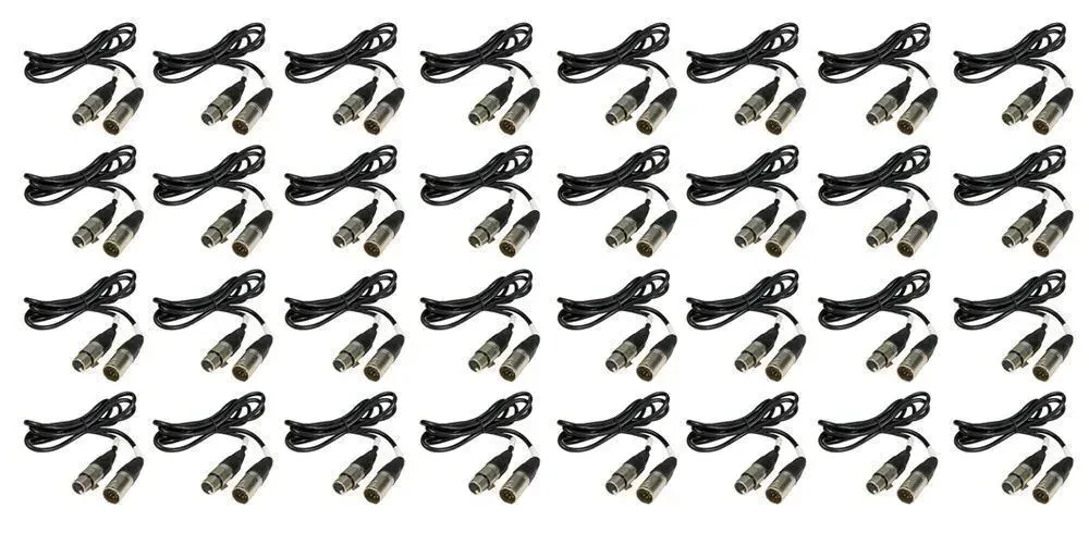 DMX-кабель Chauvet DJ DMX5P5FT Black 1.5 м (32 штуки)