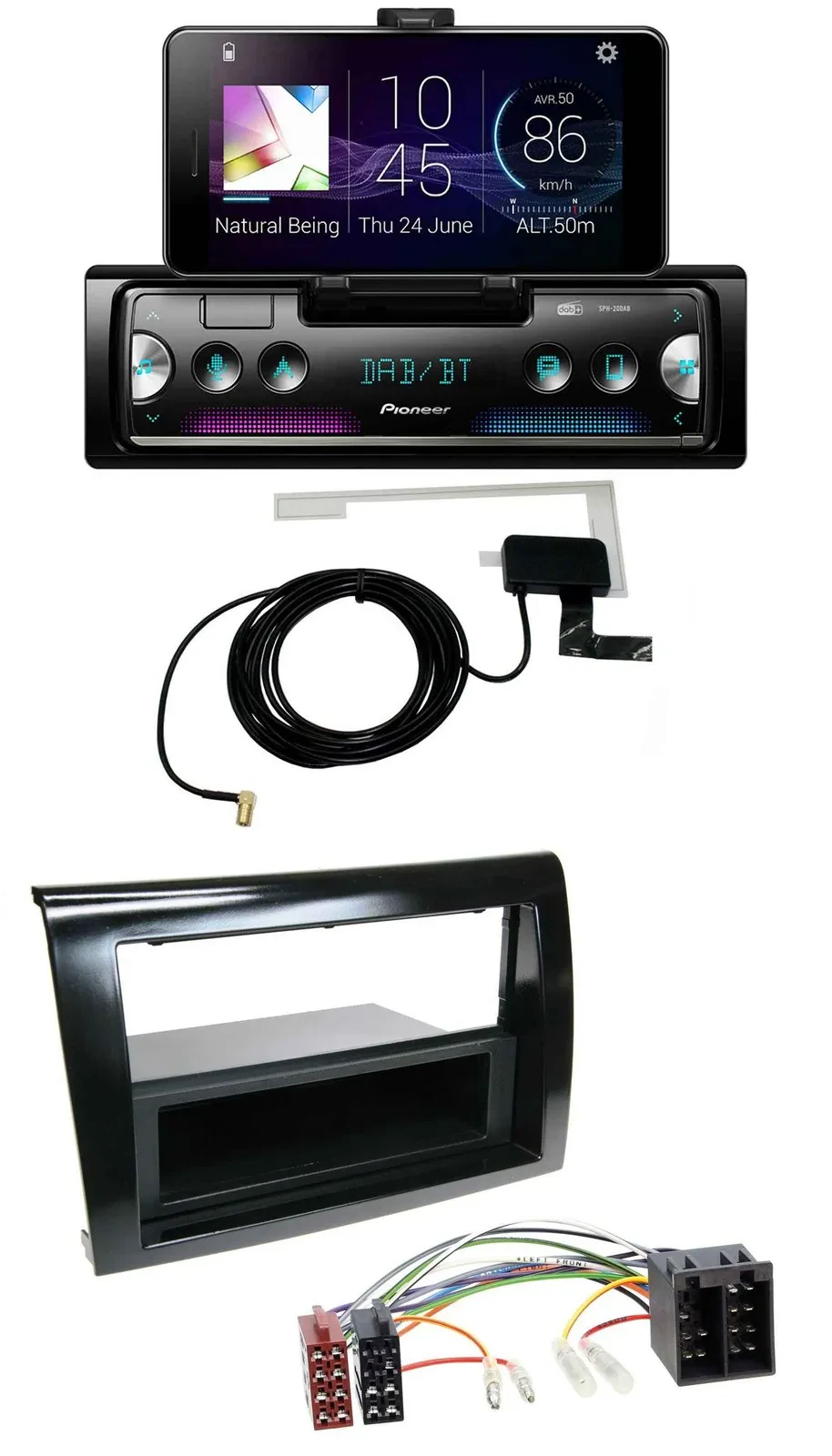 Pioneer DAB Bluetooth MP3 USB Autoradio für Fiat Bravo (ab 2007)