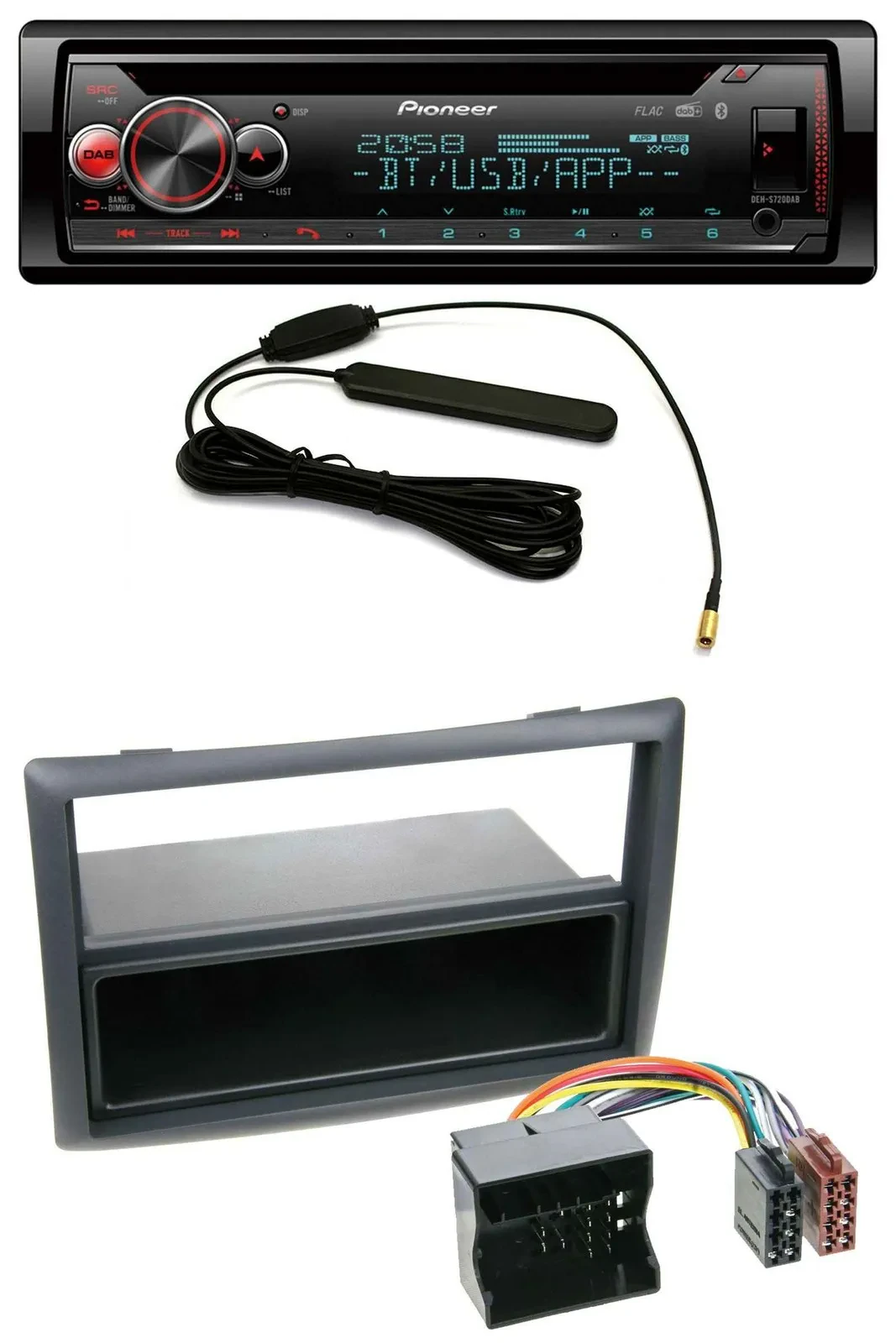 Автомагнитола Pioneer CD/USB/DAB/Bluetooth для Renault Megane (2009–2010)