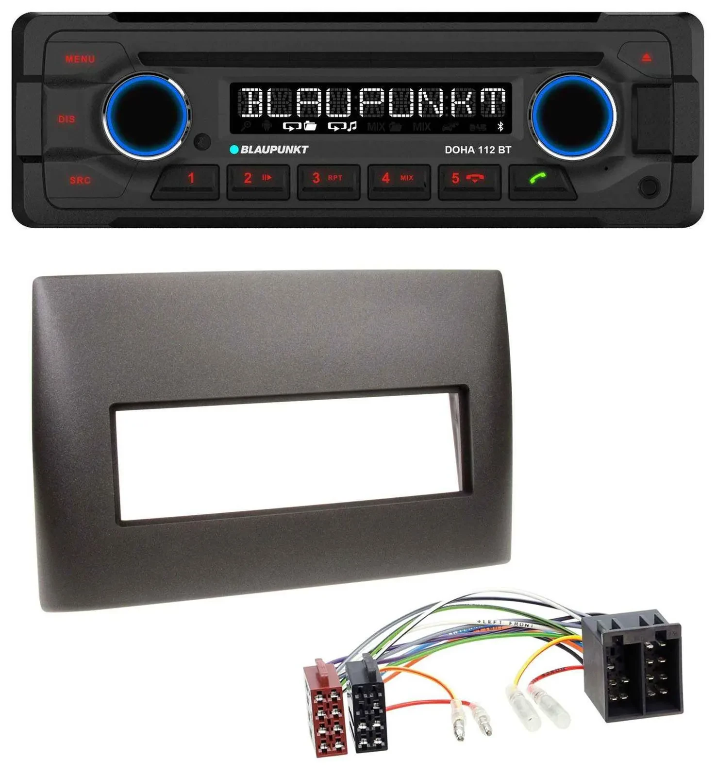 Автомагнитола Blaupunkt Bluetooth, USB, AUX, CD, MP3 для Fiat Stilo (2001–2008)