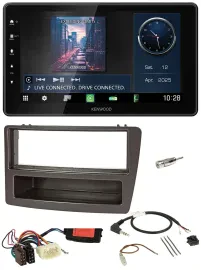 Kenwood Lenkrad Bluetooth USB DAB Autoradio für Honda Civic 04-06 anthrazit