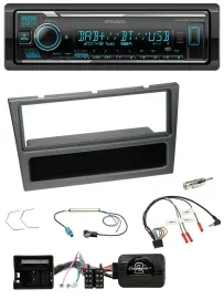 Kenwood Bluetooth Lenkrad DAB USB Autoradio für Opel Corsa C Meriva Vectra C Tig