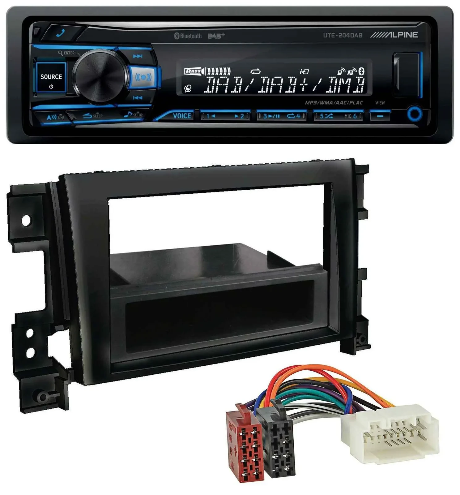 Alpine USB Bluetooth DAB MP3 Autoradio für Suzuki Gran Vitara (ab 2005)