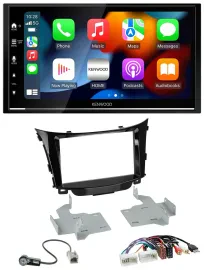 Kenwood DAB USB Bluetooth 2DIN MP3 Autoradio für Hyundai i30 ab 2012 AUX USB