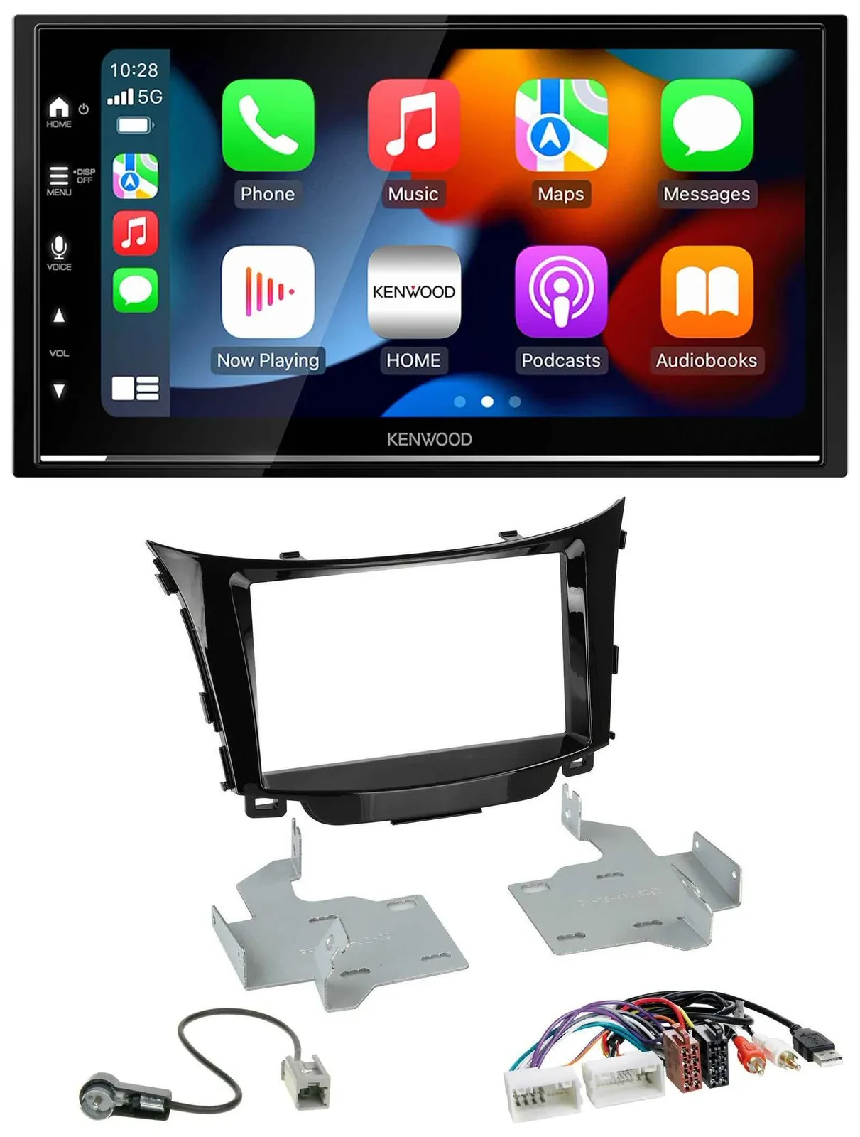 Kenwood DAB USB Bluetooth 2DIN MP3 Autoradio für Hyundai i30 ab 2012 AUX USB