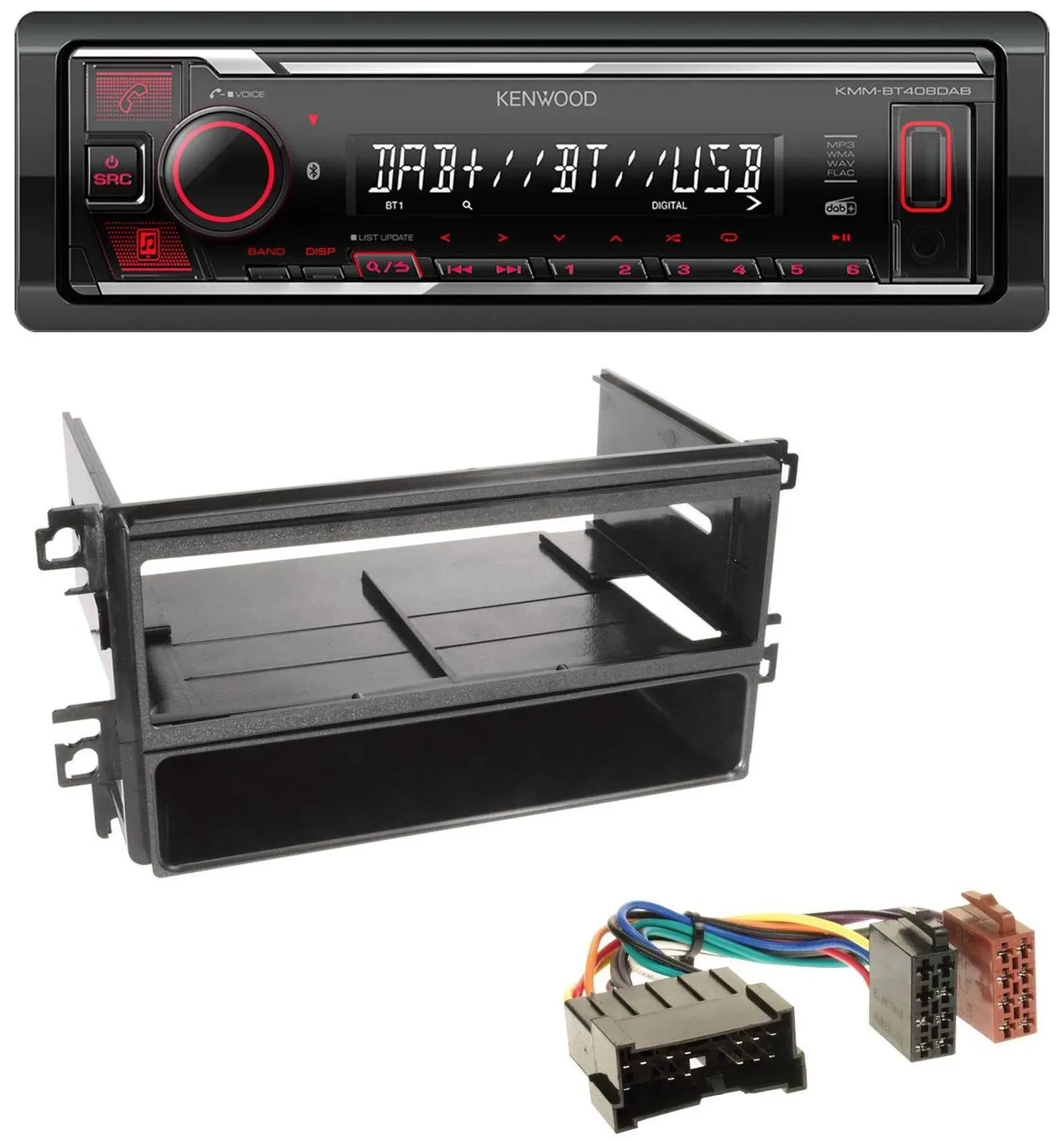 Kenwood MP3 Bluetooth USB DAB Autoradio für Hyundai Santa Fe Sonata bis 05