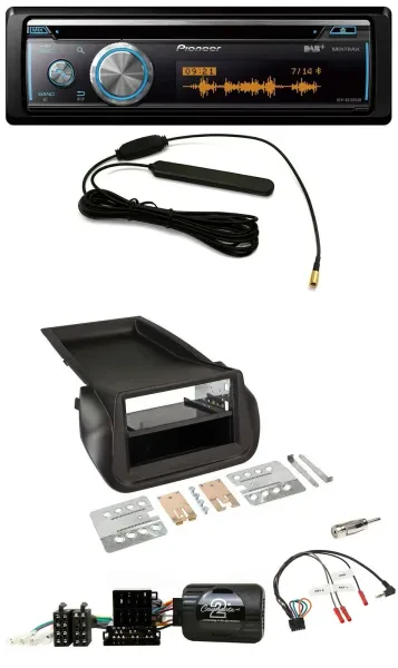 Pioneer CD USB Bluetooth DAB Lenkrad Autoradio für FIAT Fiorino ab 2008