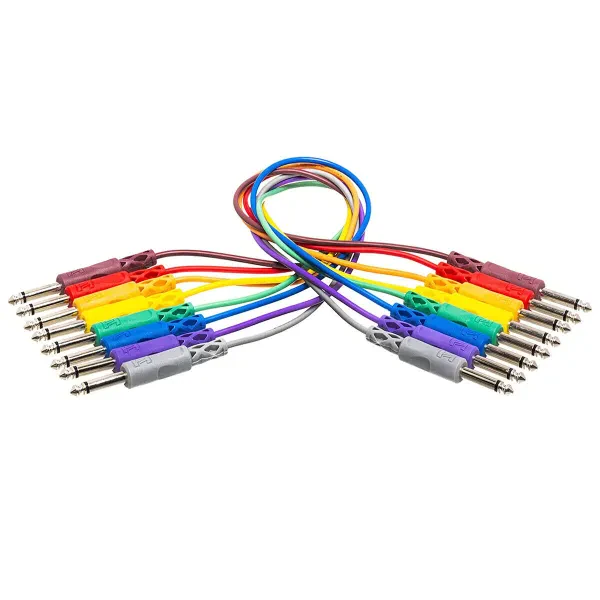 Коммутационный кабель Hosa Technology CPP-830 Mix Color 0.3 м (8 штук)