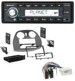 Continental USB MP3 AUX 1DIN Autoradio für Mitsubishi Eclipse 4G 2005-2012